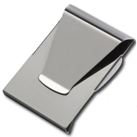 Slim Clip Double Sided Money Clip Credit Card Holder Wallet Stainless Steel 1 pk